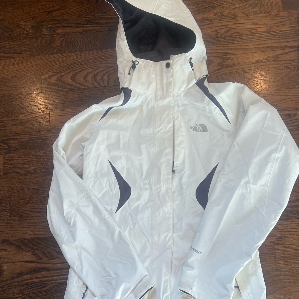 The North Face White and Black Jacket